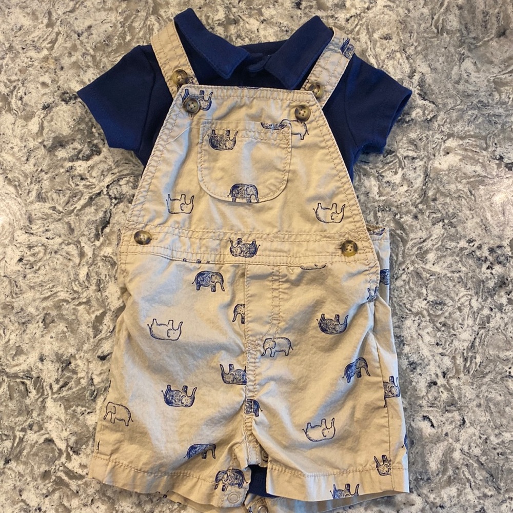 Just One You Carters Baby Boy Overalls Size 9 months